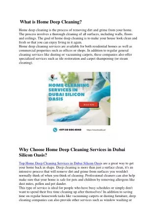 DEEP CLEANING