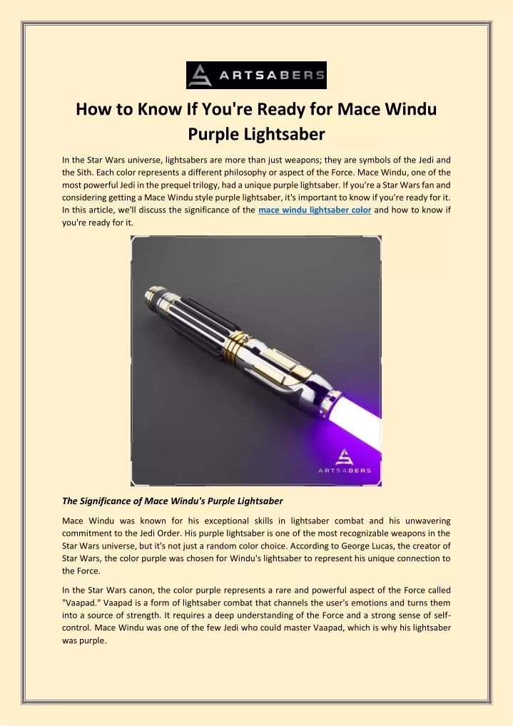 how to know if you re ready for mace windu purple