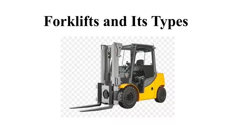 forklifts and its types