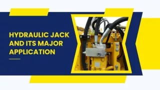 Hydraulic Jack and Its Major Applications