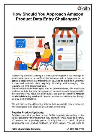 how should you approach amazon product data entry