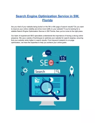 search engine optimization service in sw florida