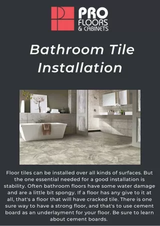 Get The Best Bathroom Tile Installation Services in Naples