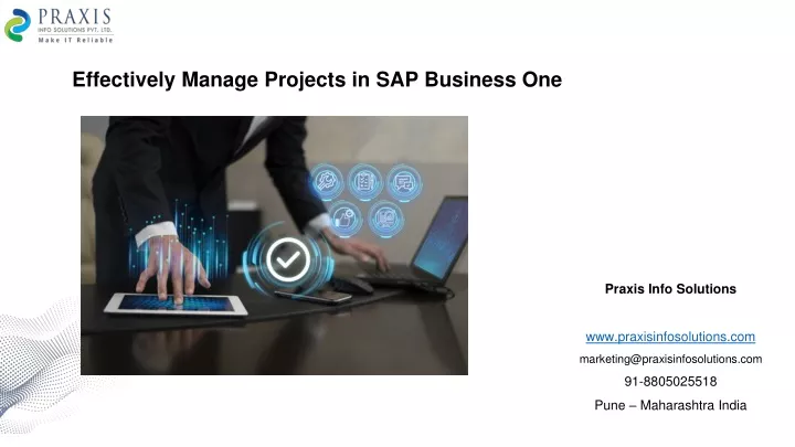 effectively manage p rojects in sap business one