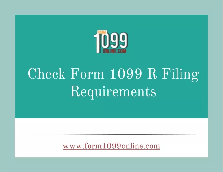 check form 1099 r filing requirements