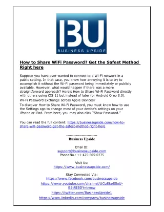 how to share wifi password get the safest method