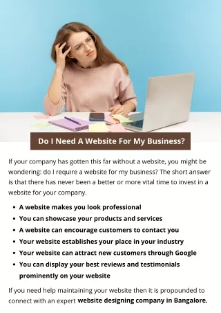 do i need a website for my business