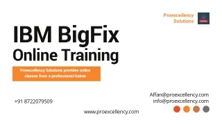 IBM BigFix Online Training | IBM Bigfix Training learn from a expertise