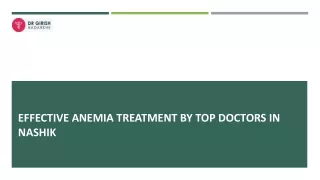 Effective Anemia Treatment by Top Doctors in Nashik