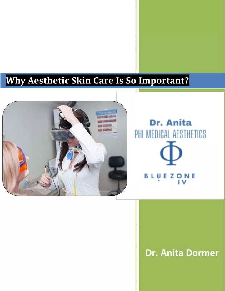 why aesthetic skin care is so important