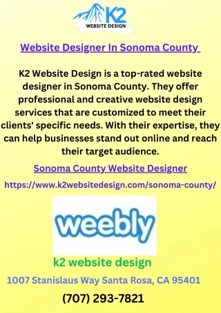 website designer in sonoma county