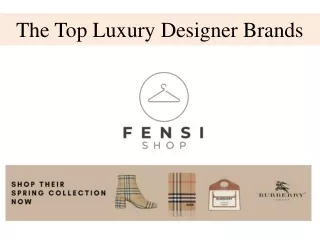 The Top Luxury Designer Brands