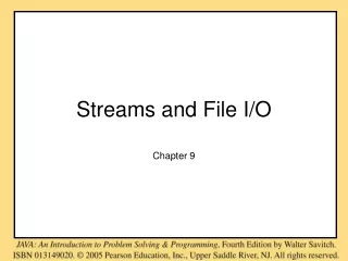 streams and file i o
