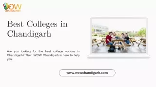 List of Best Colleges in Chandigarh | WOW Chandigarh
