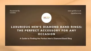 Luxurious Men's Diamond Band Rings The Perfect Accessory for Any Occasion
