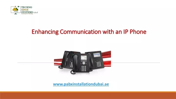 enhancing communication with an ip phone