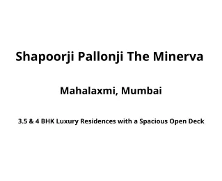 shapoorji pallonji the minerva