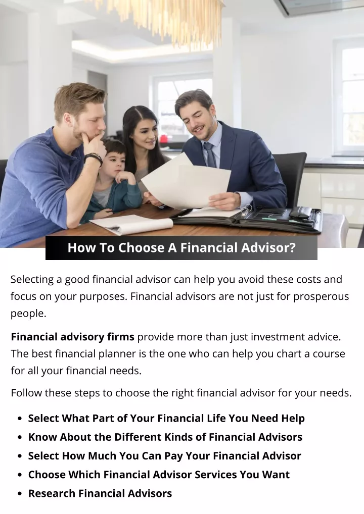 how to choose a financial advisor