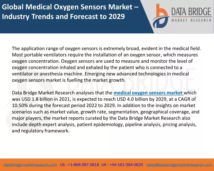 global medical oxygen sensors market industry