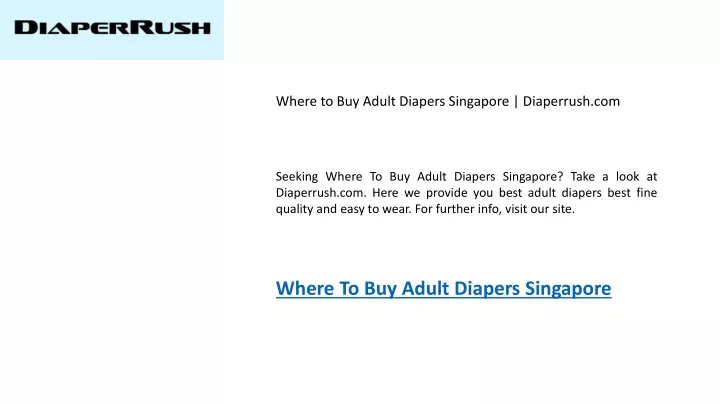 where to buy adult diapers singapore diaperrush