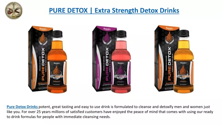 pure detox extra strength detox drinks