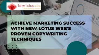 Achieve Marketing Success with New Lotus Web's Proven Copywriting Techniques