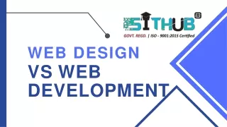 Web Designing Vs Web Development