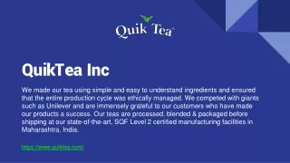 QuikTea Inc