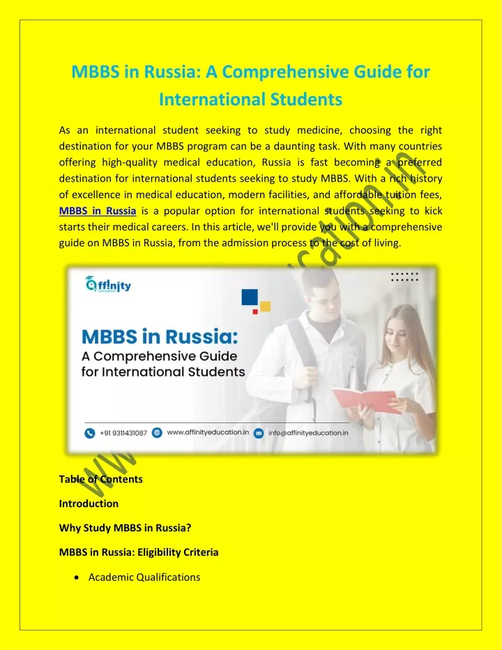 mbbs in russia a comprehensive guide