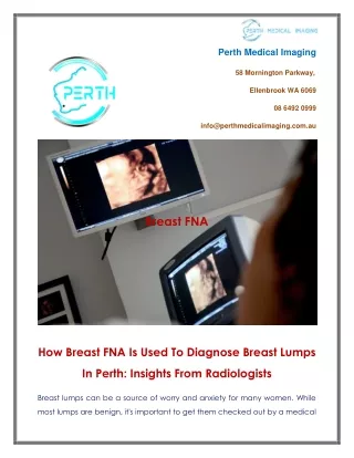 How Breast FNA Is Used To Diagnose Breast Lumps In Perth Insights From Radiologists