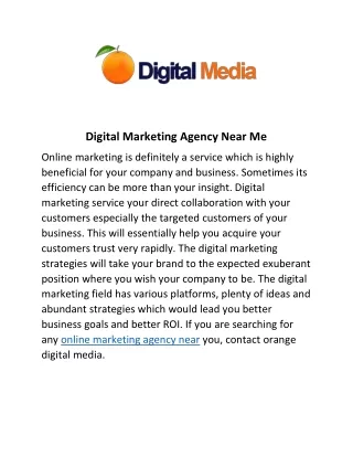 Digital Marketing Agency Near Me