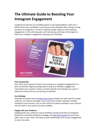 the ultimate guide to boosting your instagram
