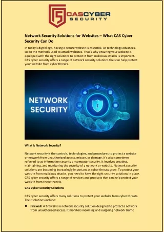 network security solutions for websites what
