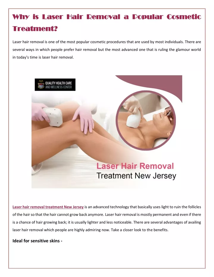 why is laser hair removal a popular cosmetic