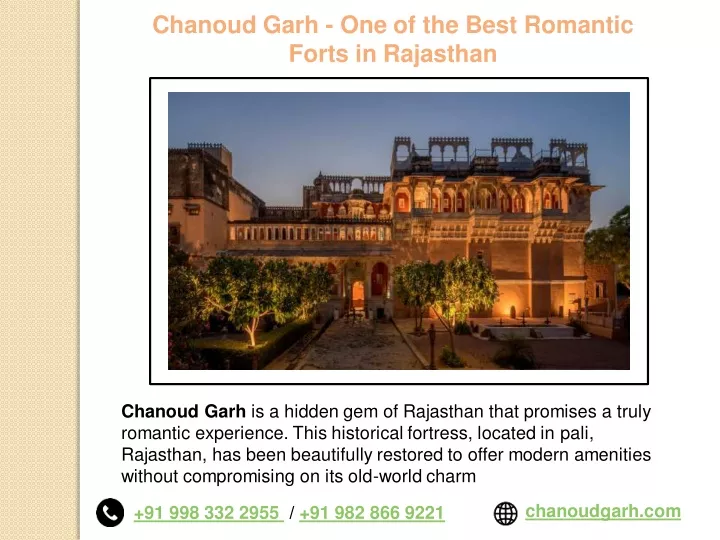 chanoud garh one of the best romantic forts