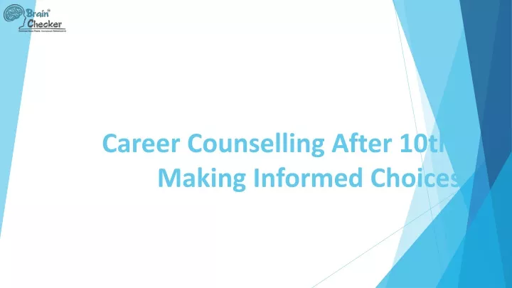 career counselling after 10th making informed choices