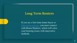 Long Term Renters