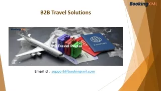 b2b travel solutions