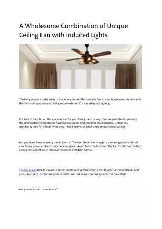 a wholesome combination of unique ceiling