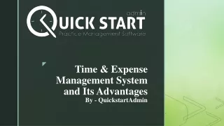 Lets Understand a Time & Expense Management System – QuickstartAdmin