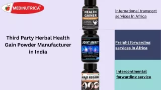 Third Party Herbal Health Gain Powder Manufacturer in India
