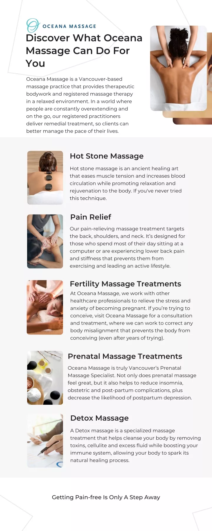 discover what oceana massage can do for you