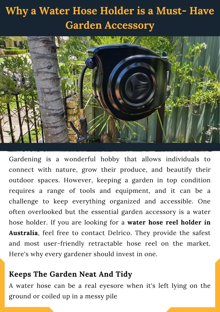 why a water hose holder is a must have garden