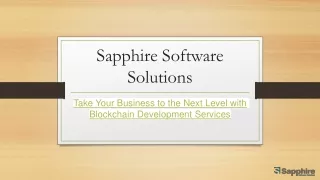 sapphire software solutions