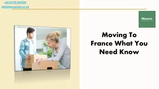 Moving To France What You Need Know