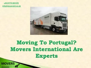 Moving To Portugal Movers International Are Experts