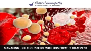 managing high cholesterol with homeopathy