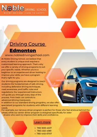 Driving Course Edmonton