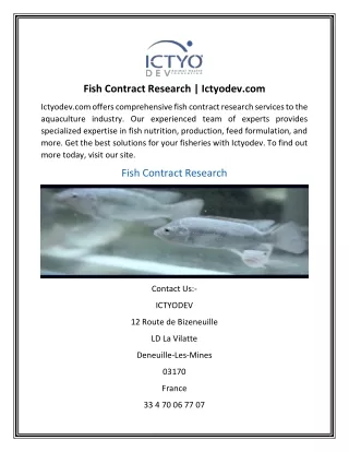 fish contract research ictyodev com