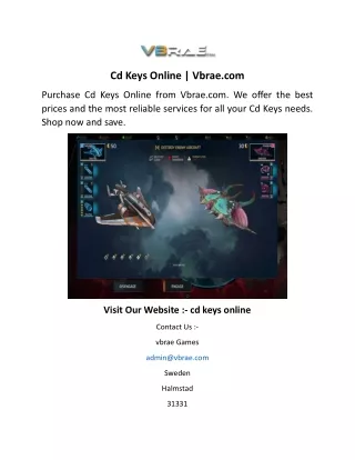 cd keys online vbrae com